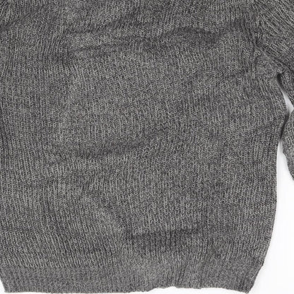 George Mens Grey  Knit Pullover Jumper Size S