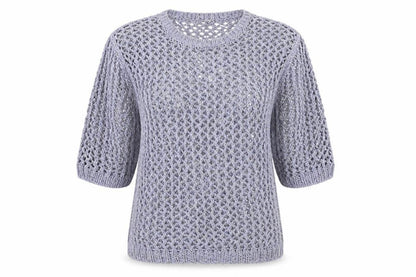 Womens UK Size 10 M&S Blue Pullover Jumper