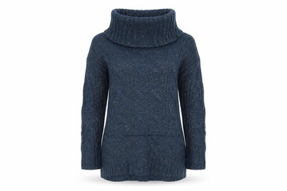Peacock's Womens Blue  Knit Pullover Jumper Size S