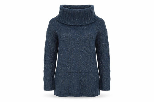 Peacock's Womens Blue  Knit Pullover Jumper Size S