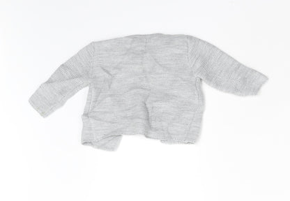 Preworn Baby Grey   Cardigan Jumper Size 12-18 Months