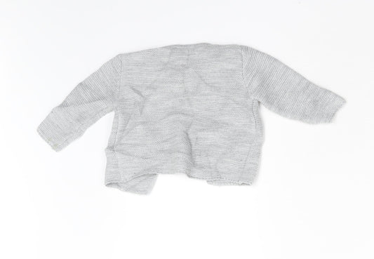 Preworn Baby Grey   Cardigan Jumper Size 12-18 Months