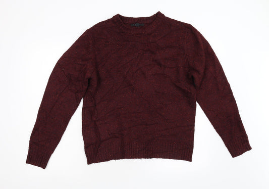George Mens Red  Knit Pullover Jumper Size S