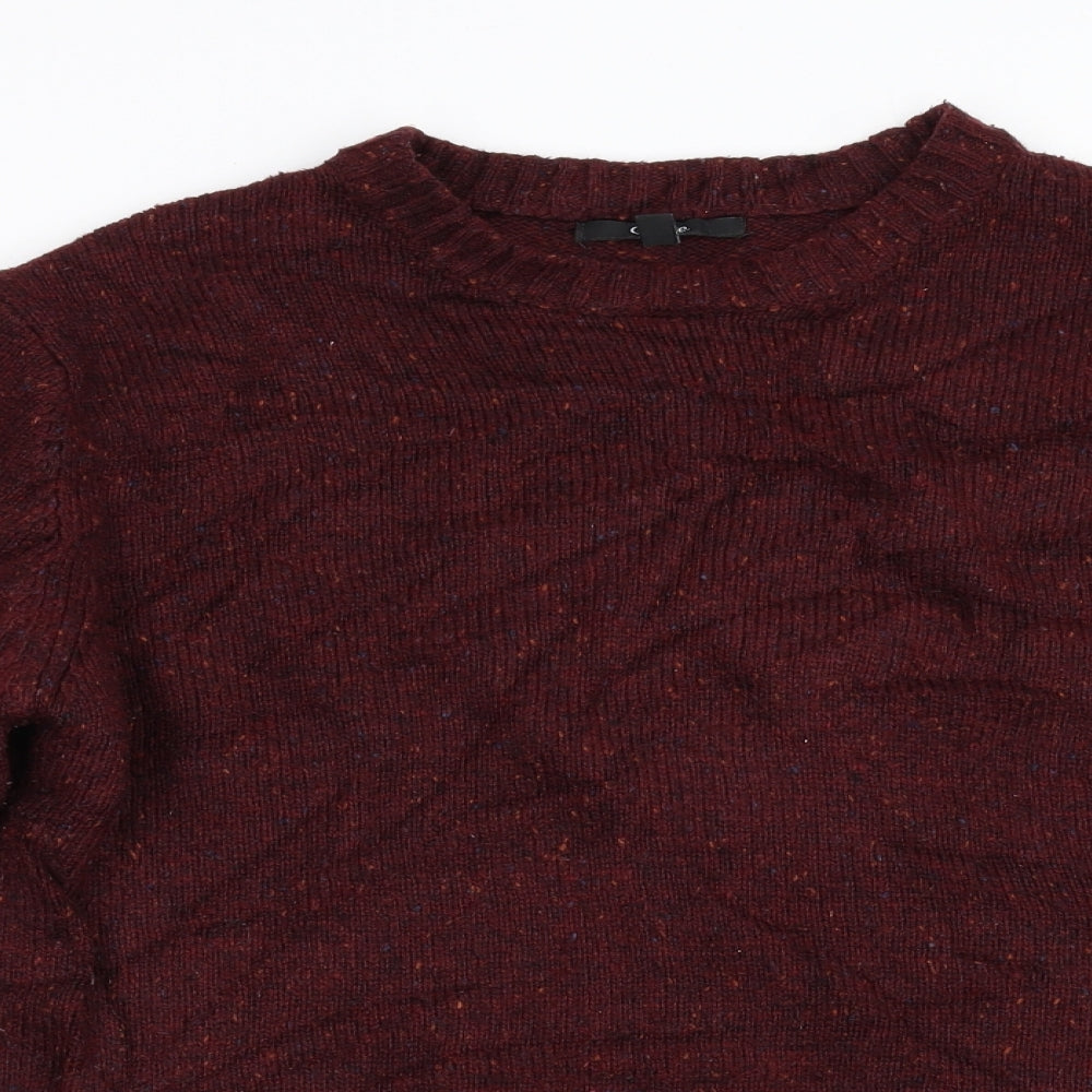 George Mens Red  Knit Pullover Jumper Size S