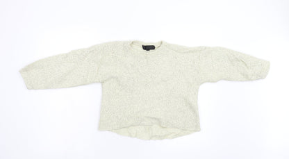 Topshop Petite Womens Beige   Pullover Jumper Size 6