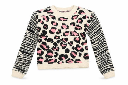 Matalan Girls Multicoloured Animal Print  Pullover Jumper Size 13 Years