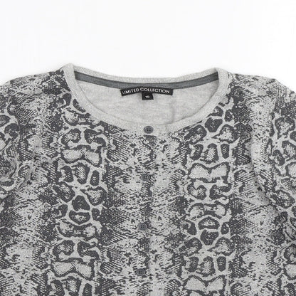 Womens UK Size 10 Limited collection Grey Cardigan Jumper
