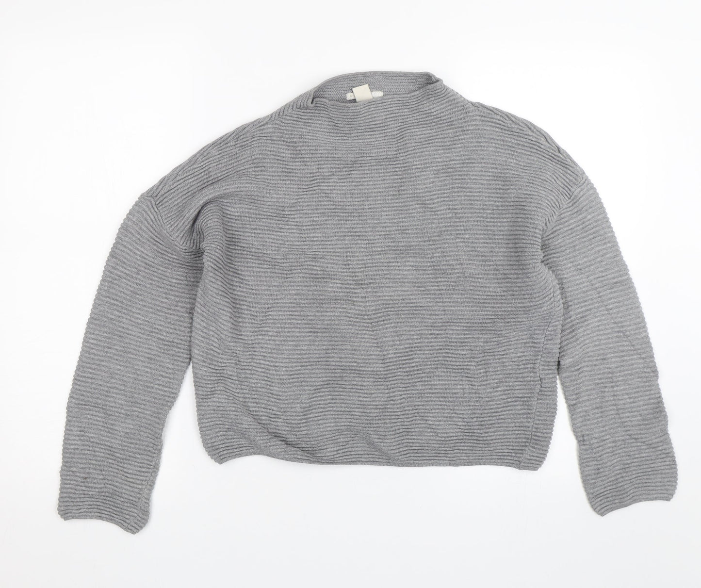 Womens UK Size XS H&M Grey Pullover Jumper