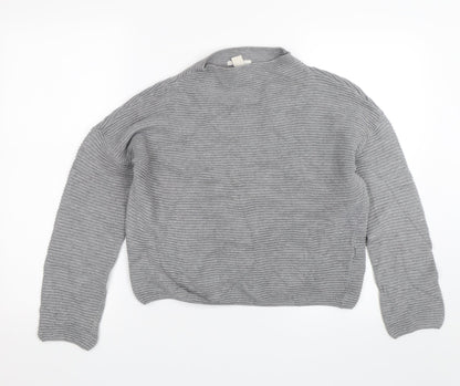 Womens UK Size XS H&M Grey Pullover Jumper
