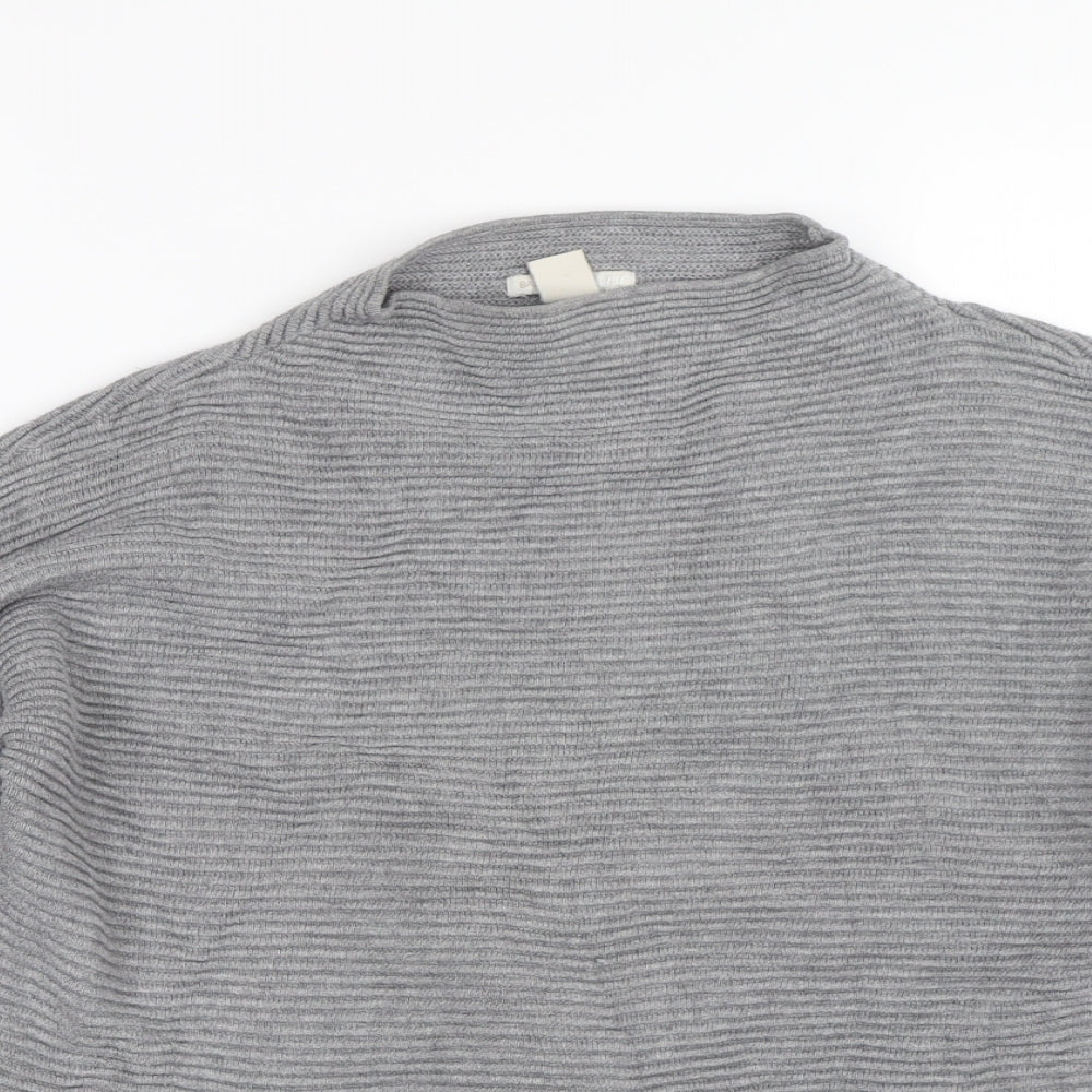 Womens UK Size XS H&M Grey Pullover Jumper