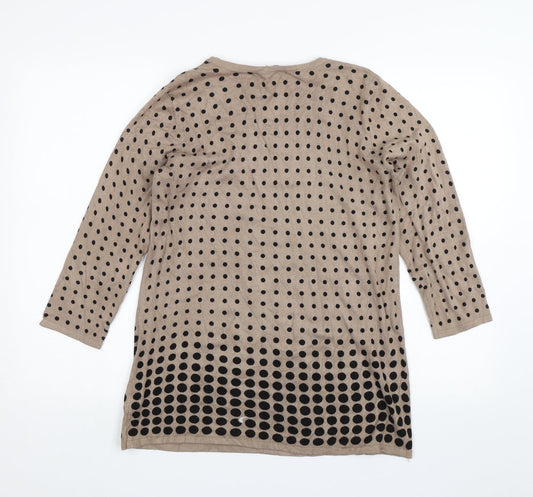 Womens UK Size  Nina Leonard Brown Pullover Jumper