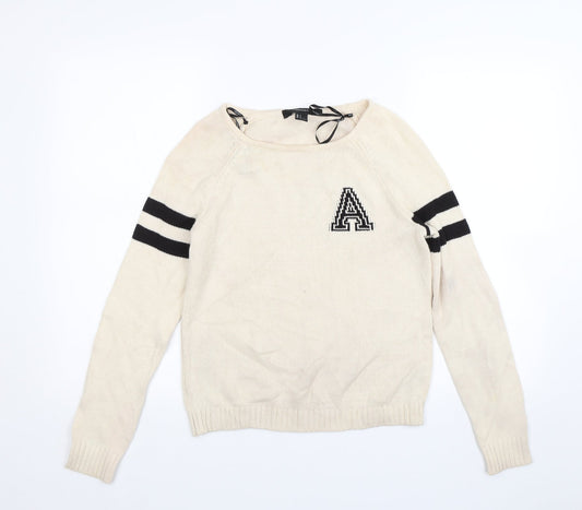 FOREVER 21 Womens Beige   Pullover Jumper Size S