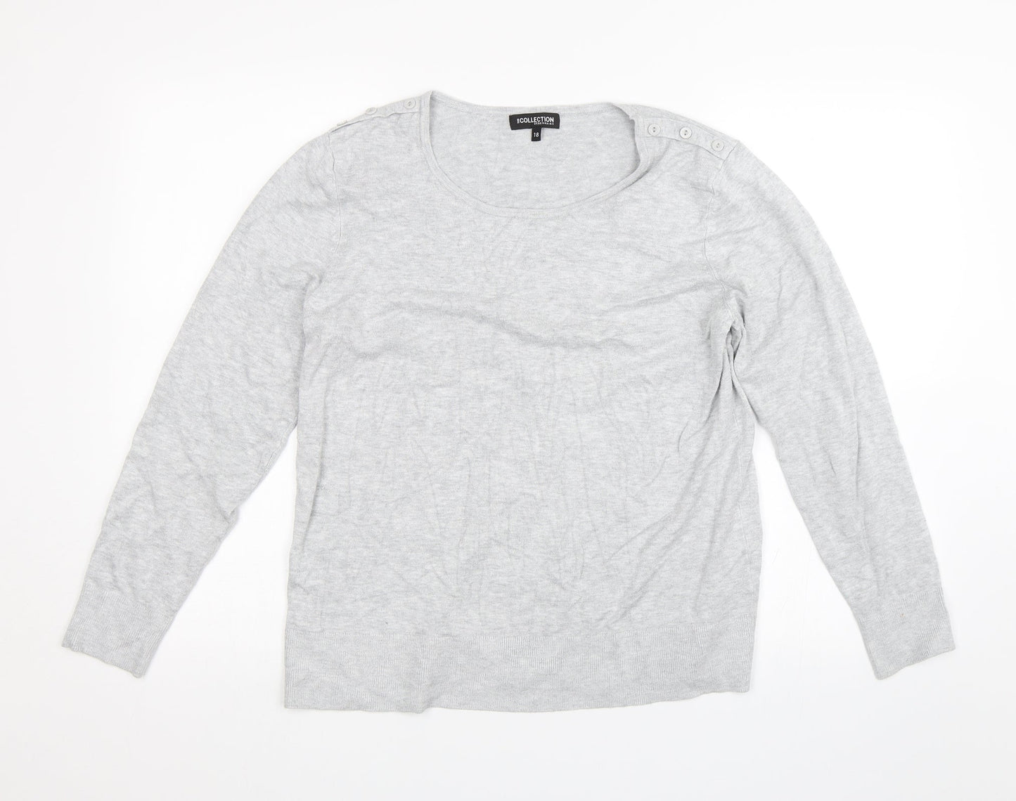 Debenhams Womens Grey   Pullover Jumper Size 18