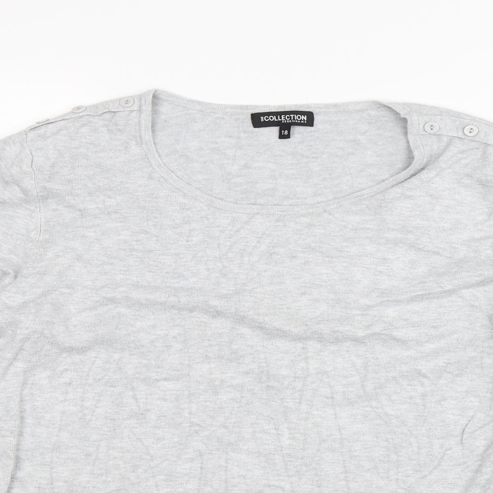 Debenhams Womens Grey   Pullover Jumper Size 18