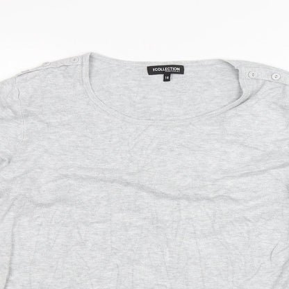 Debenhams Womens Grey   Pullover Jumper Size 18