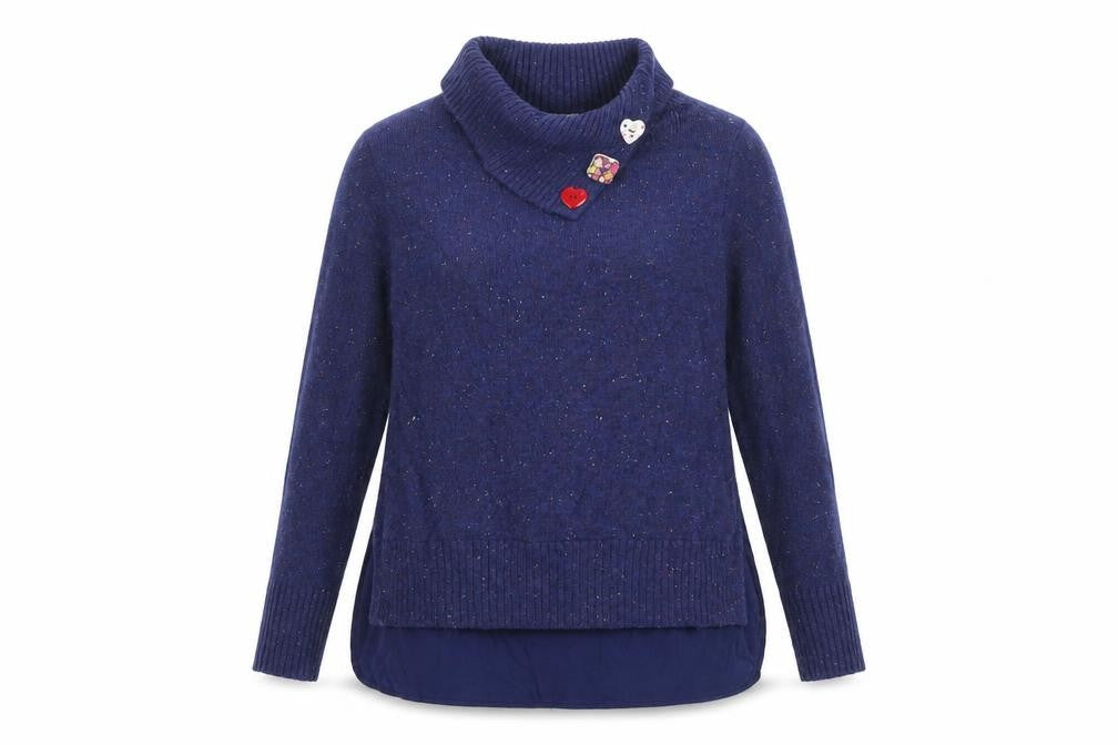 Monsoon Womens Blue   Pullover Jumper Size S