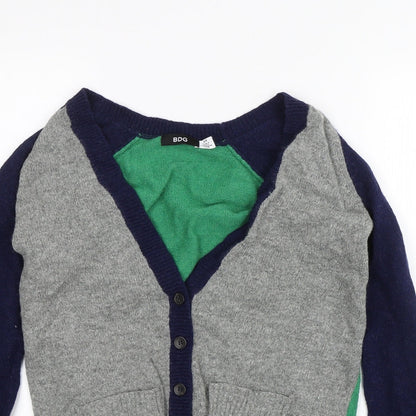 Womens UK Size S BDG Grey Cardigan Jumper