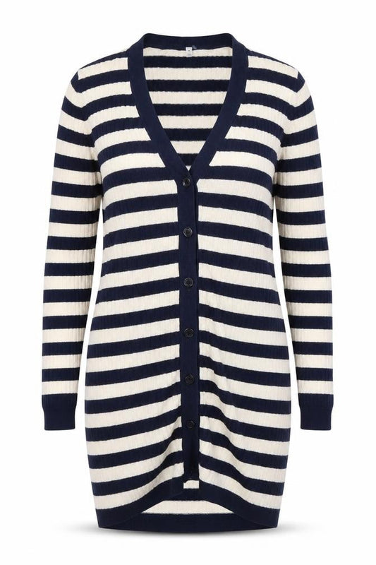 Womens UK Size XS Preworn Blue Cardigan Jumper