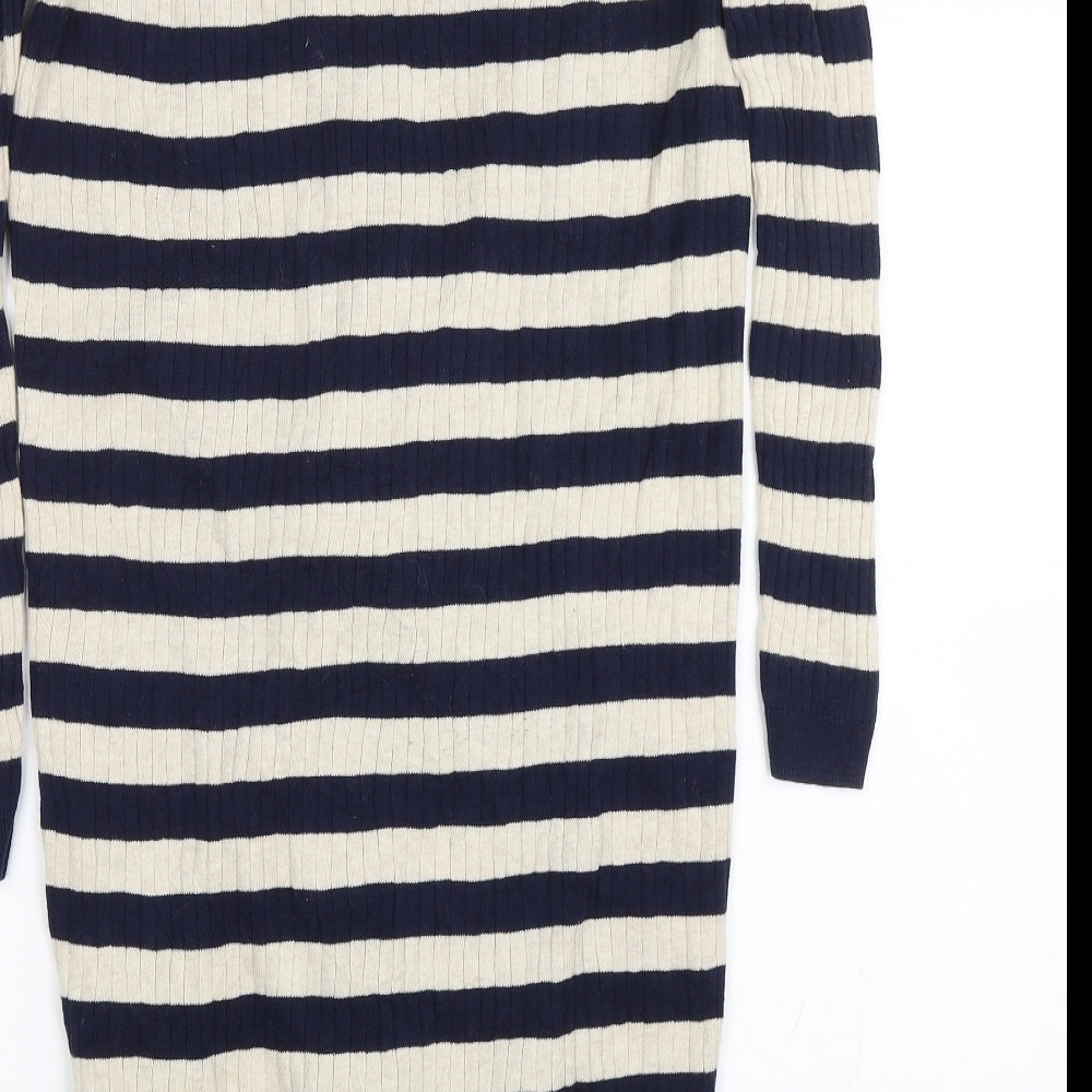 Womens UK Size XS Preworn Blue Cardigan Jumper