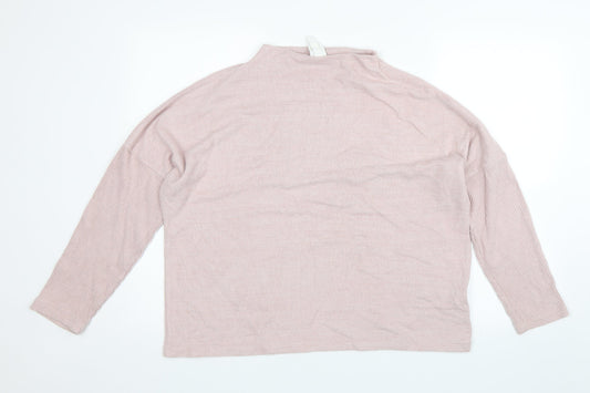 Womens UK Size M H&M Pink Pullover Jumper