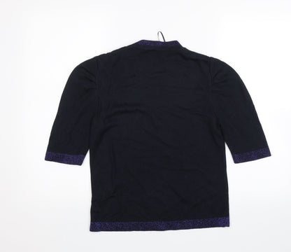 Womens UK Size 10 M&S Blue Pullover Jumper