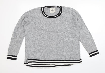 Archy & Co. Womens Grey   Pullover Jumper Size L