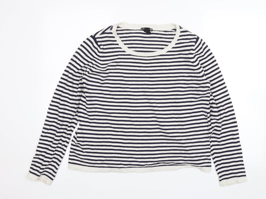 Womens UK Size M H&M Blue Pullover Jumper