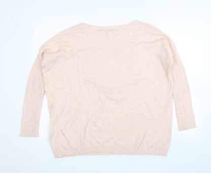 Womens UK Size S QED London Pink Pullover Jumper
