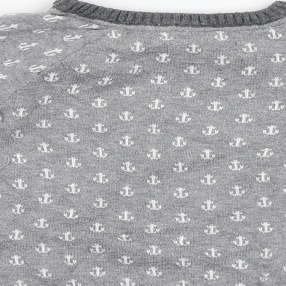 H&M Baby Grey Geometric  Pullover Jumper Size 12-18 Months  - Anchor Print