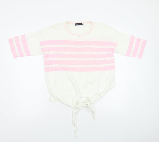 Womens UK Size S M&S White Pullover Jumper
