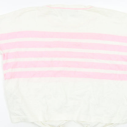 Womens UK Size S M&S White Pullover Jumper