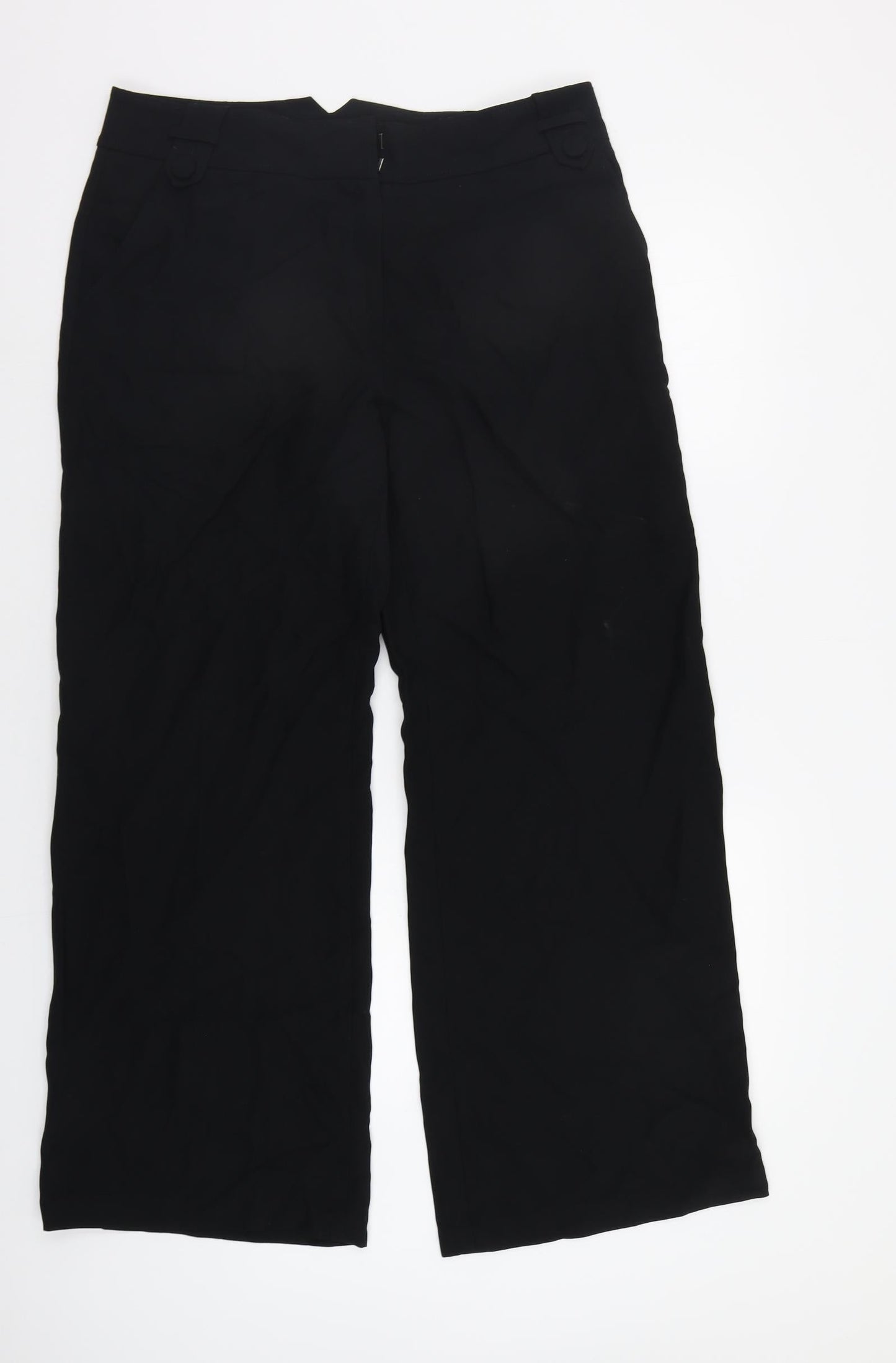 Womens UK Size 14 M&S Regular Fit  Black Trousers