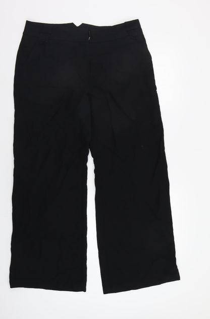 Womens UK Size 14 M&S Regular Fit  Black Trousers