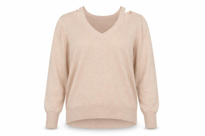 Womens UK Size S Papaya Pink Pullover Jumper