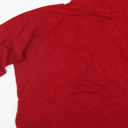 Dorothy Perkins Womens Red   Pullover Jumper Size 16
