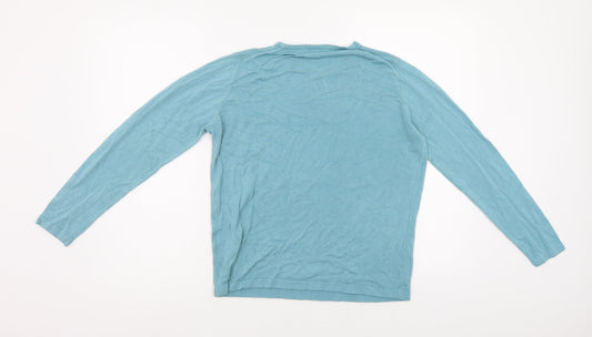 Womens UK Size 12 M&S Blue Pullover Jumper