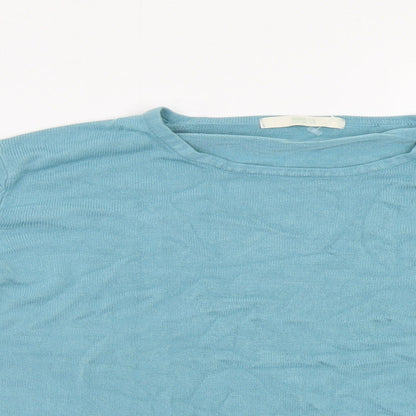 Womens UK Size 12 M&S Blue Pullover Jumper