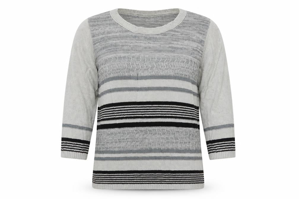 Womens UK Size L Alexara Grey Pullover Jumper
