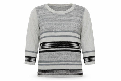 Womens UK Size L Alexara Grey Pullover Jumper