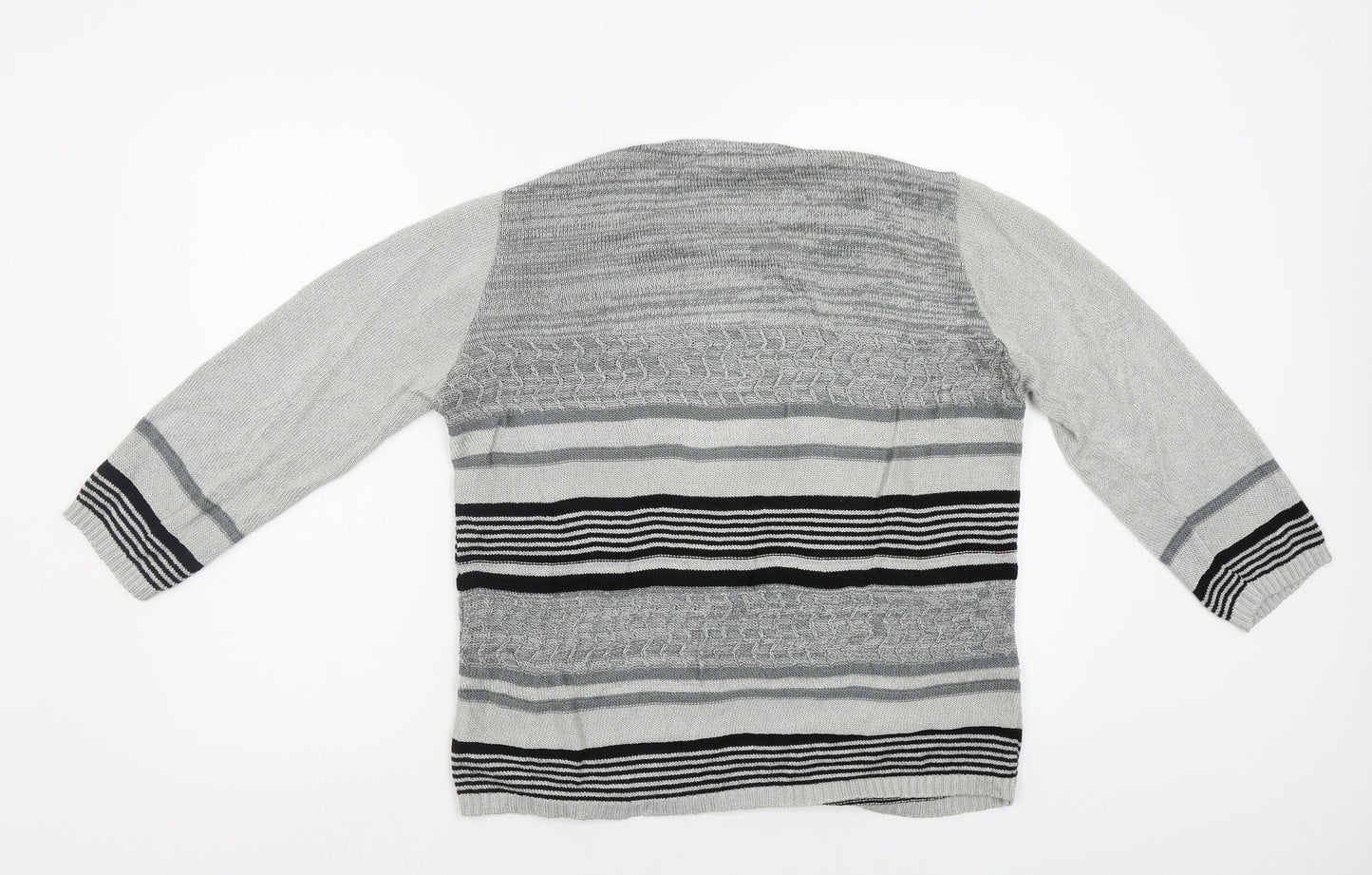 Womens UK Size L Alexara Grey Pullover Jumper