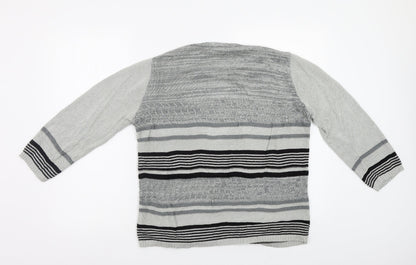 Womens UK Size L Alexara Grey Pullover Jumper