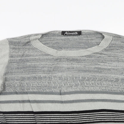 Womens UK Size L Alexara Grey Pullover Jumper