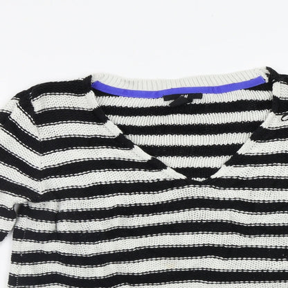 Womens UK Size M H&M White Pullover Jumper