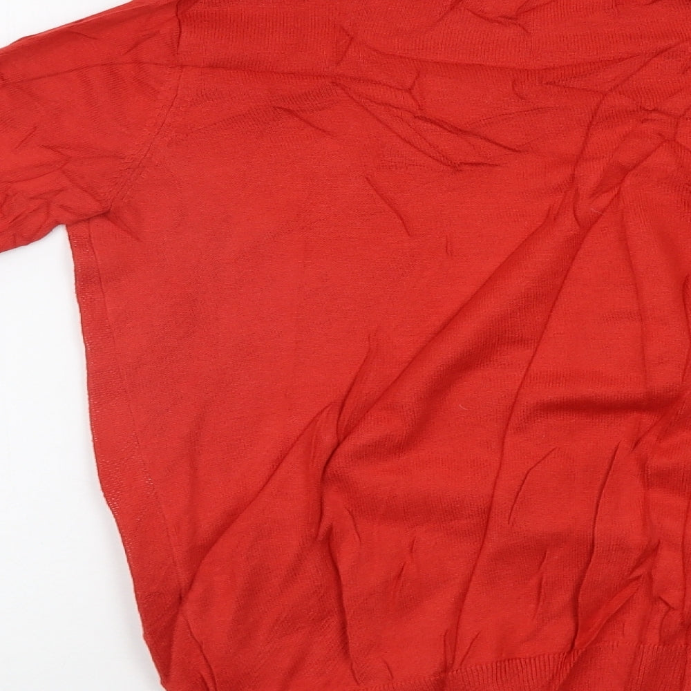 Womens UK Size 8 NEXT Red Pullover Jumper