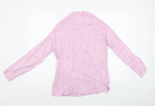 Womens UK Size S M&S Pink Pullover Jumper