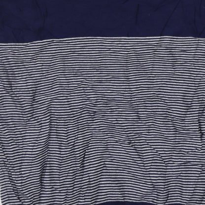 F&F Mens Blue Striped  Pullover Jumper Size XL