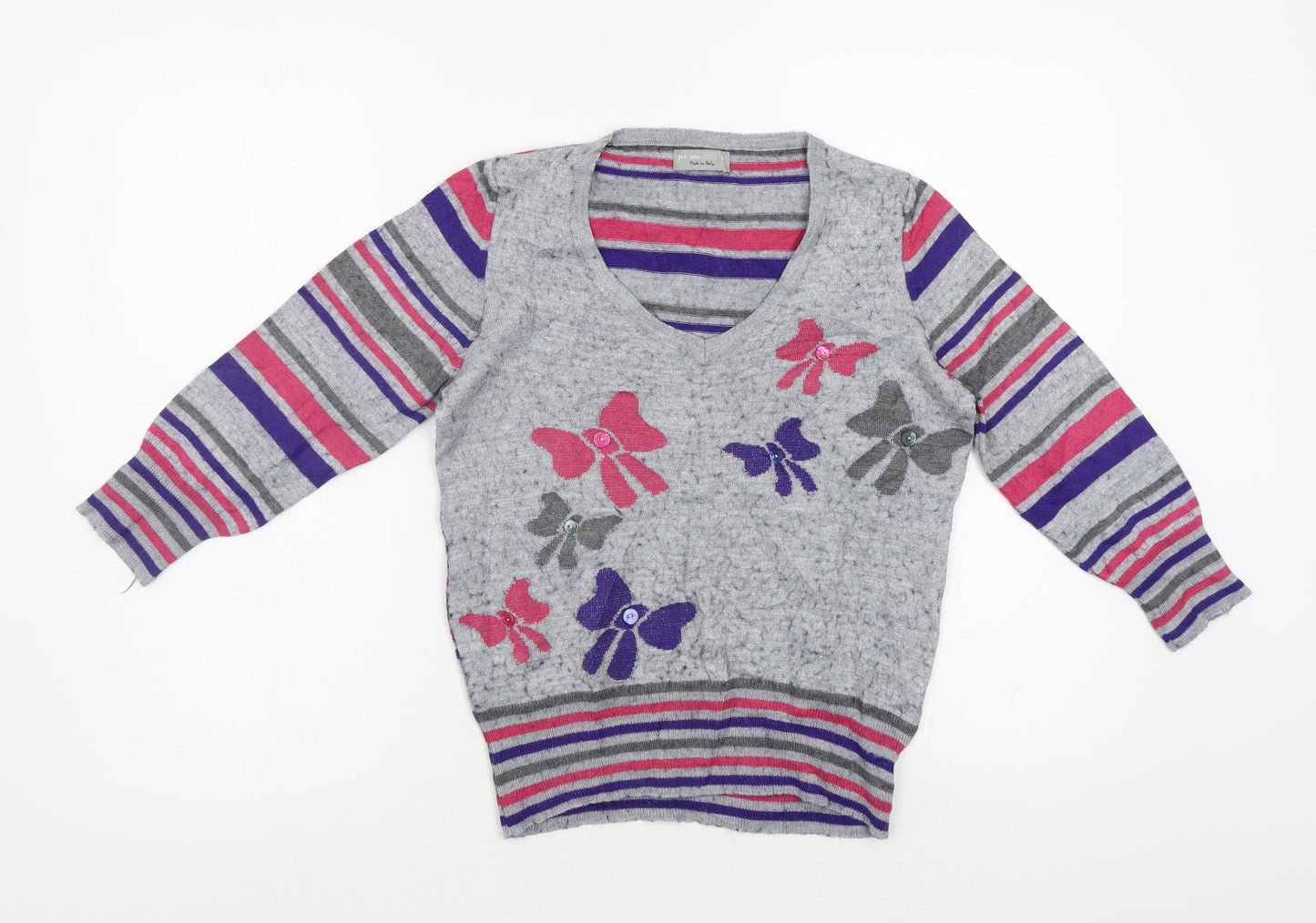 Womens UK Size 10 Per Una Grey Pullover Jumper