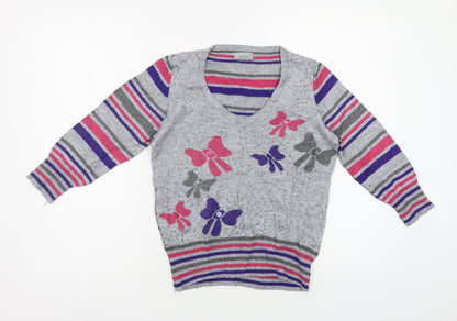 Womens UK Size 10 Per Una Grey Pullover Jumper