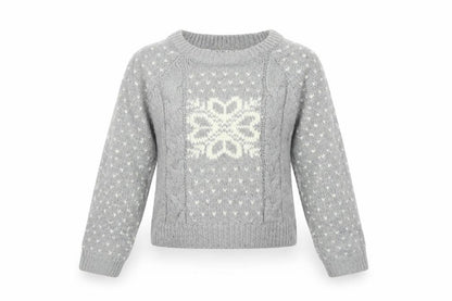 Soul Cal & Co Womens Grey Geometric  Pullover Jumper Size 10