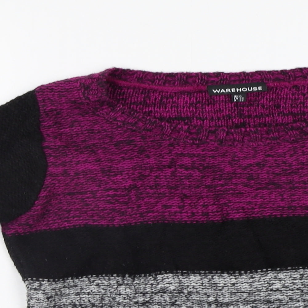 Womens UK Size 6 Warehouse Purple Pullover Jumper